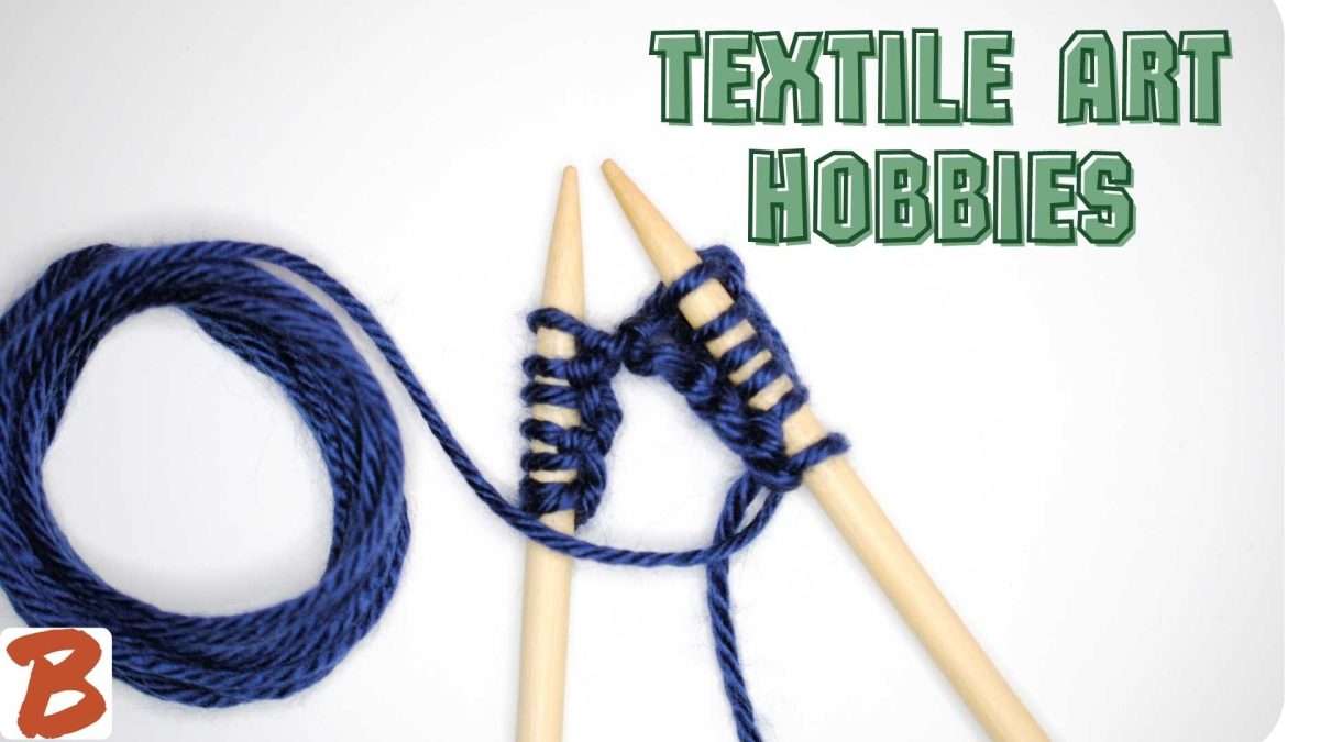 "Textile art hobbies", crochet stick and string, creative
