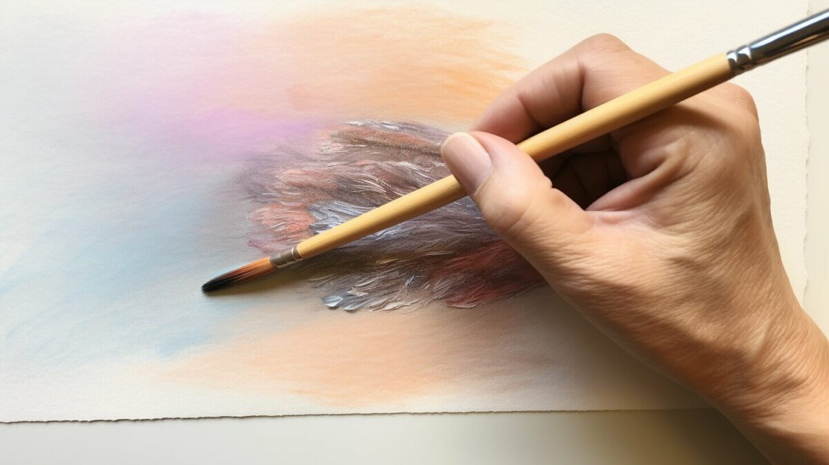 pastel drawing